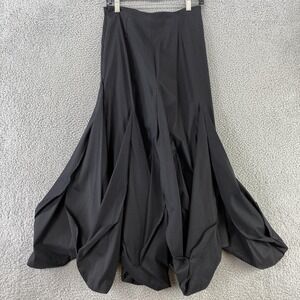Skirt Womens Medium Black Maxi Full Draped Formal Evening Party Wedding